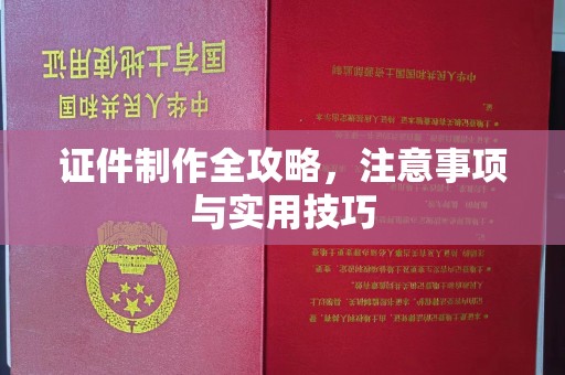 桐庐证件制作全攻略，注意事项与实用技巧